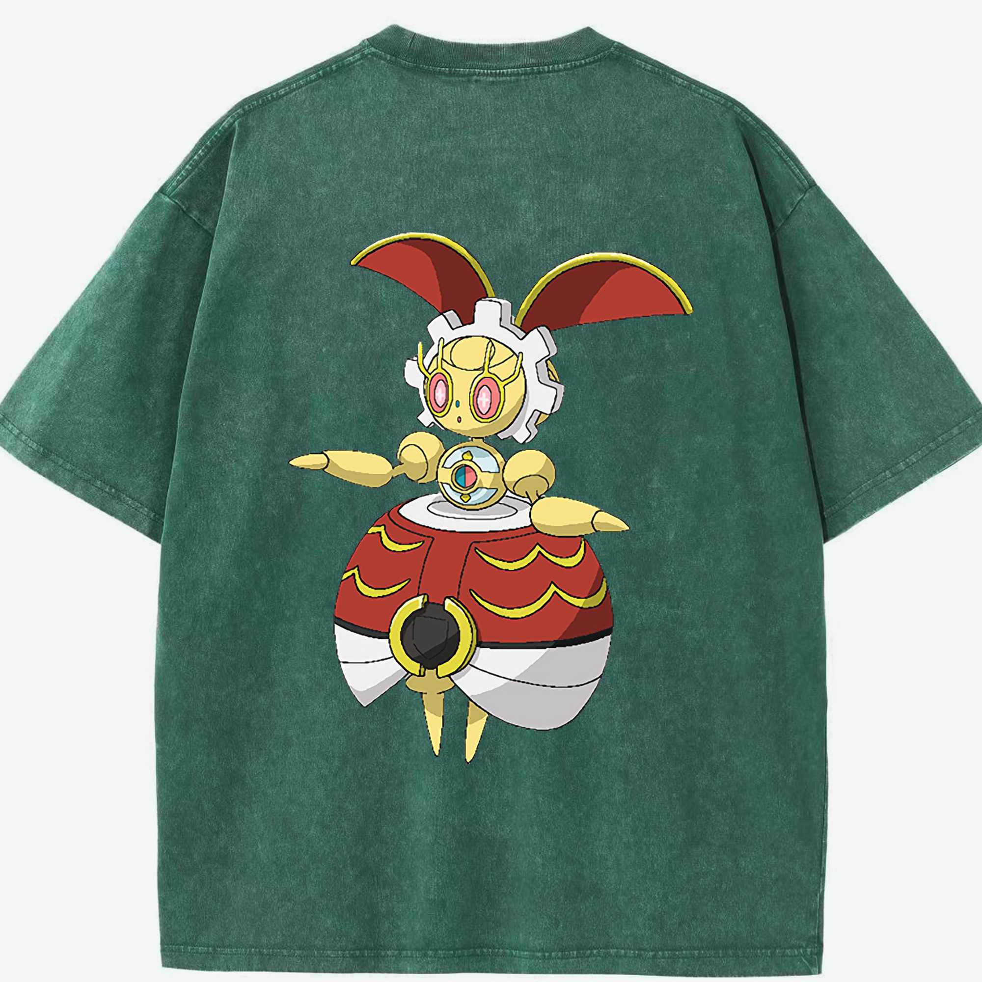 （画像用） ポケットモンスター Pokémon 綿100% ヴィンテージ風 半袖Tシャツ（背面プリント）